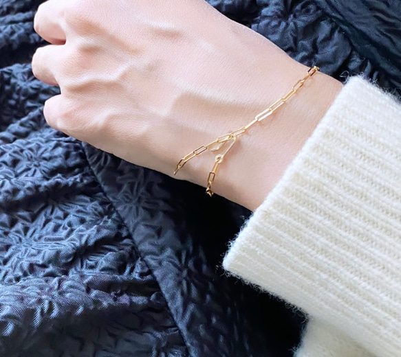 【専用です】14kgf✴︎ブレスレット2点 14kgf Taste お好きな位置で留められる チェーン ブレスレット