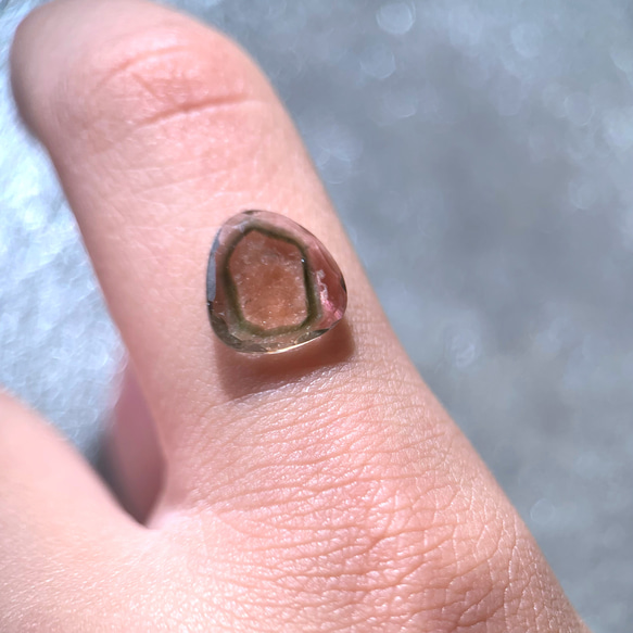 【受注制作】小粒　バイカラートルマリン　silver ring（e） 5枚目の画像