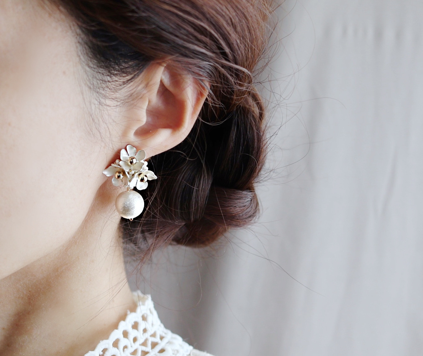【美品】MONAKA jewelly ゴールデンルチルピアス(片耳用) 美品】MONAKA jewelly ゴールデンルチルピアス(片耳用) （MONAKA