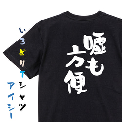 名言系半袖Tシャツ【嘘も方便】おもしろTシャツ　ネタTシャツ 2枚目の画像