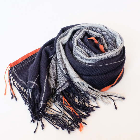 手織りカシミヤシルクストール【紗華＊03】 手織りカシミヤシルクストール 紗華＊03