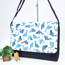 ☆受注作製☆ショルダータイプ図書袋/レッスンバッグ/黄色のリボン