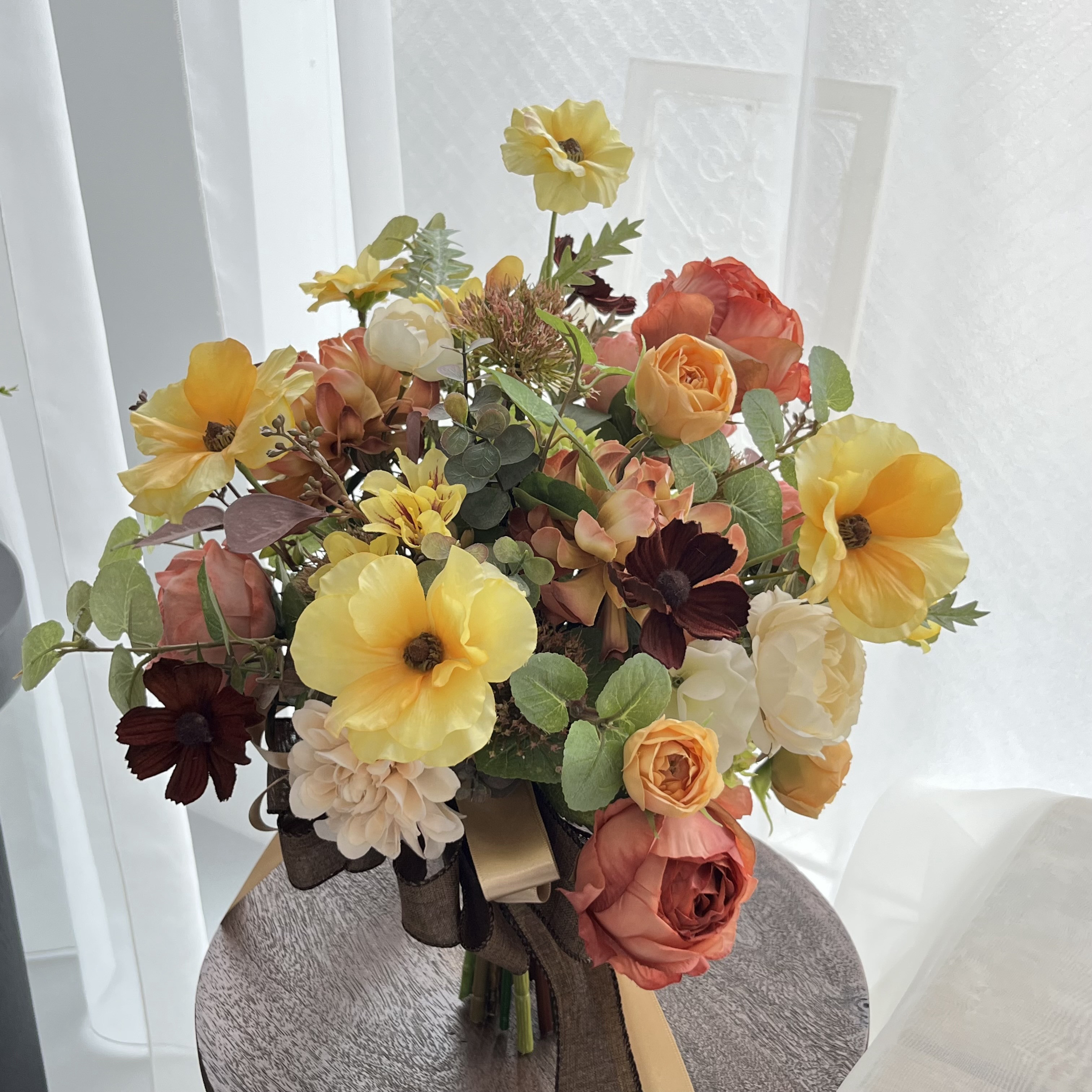 専用】ロシア雑貨☆エッグ型フラワーマトリョーシカ(5P)カービングコブ