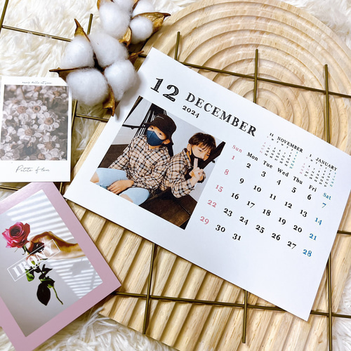 A5 開始月が選べる オリジナル カレンダー【J マット紙】 表紙付き