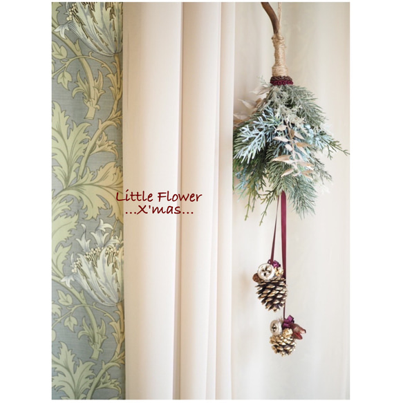 Creema限定』アーティフィシャルフラワー・フライングミニクリスマス