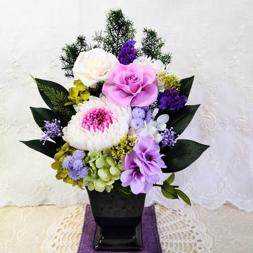 一対仏花プリザーブドフラワーお手入れ不要 一対仏花プリザーブドフラワーお手入れ不要 プリザーブド