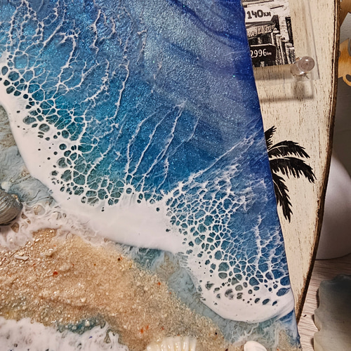 海を感じるインテリア 海 レジン アート ディープブルー