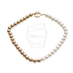 CHN-087-G【1個入り】ネックレスボールチェーン,ball chain necklace 1枚目の画像