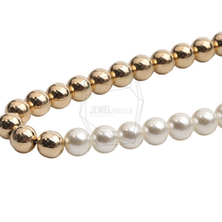 CHN-087-G【1個入り】ネックレスボールチェーン,ball chain necklace 2枚目の画像