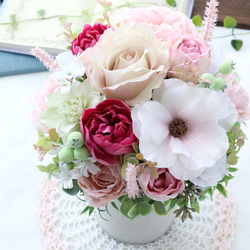 Sold out 造花ギフト『淡いピンクの上品なアレンジメント』結婚祝い│退職祝い 2枚目の画像