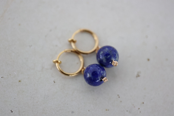 lapis lazuli pierce [kgf5186] 4枚目の画像