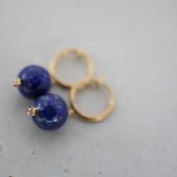 lapis lazuli pierce [kgf5186] 2枚目の画像