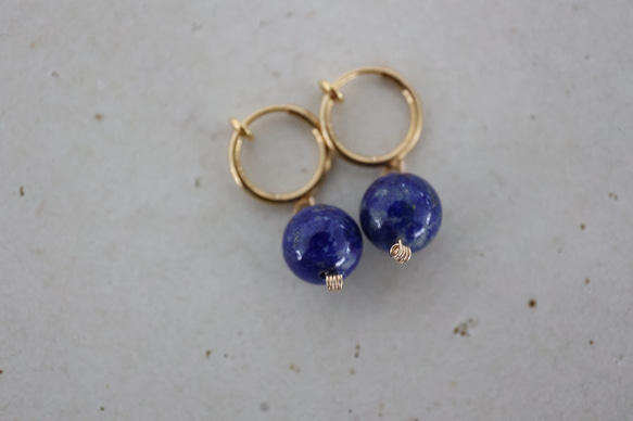 lapis lazuli pierce [kgf5186] 5枚目の画像