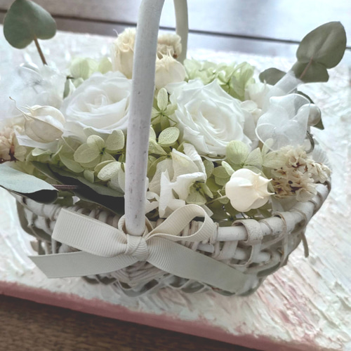 ふわふわグリーンリングピロー/リングガール、リングボーイ