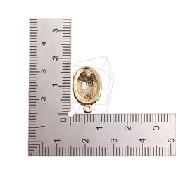 ERG-2506-G【2個入り】オーバルシェイプピアス,oval shape post Earring 5枚目の画像
