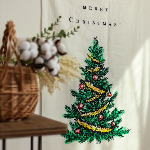 「クリスマスタペストリー：Tree」カラー｜韓国風インテリア｜おしゃれ 4枚目の画像