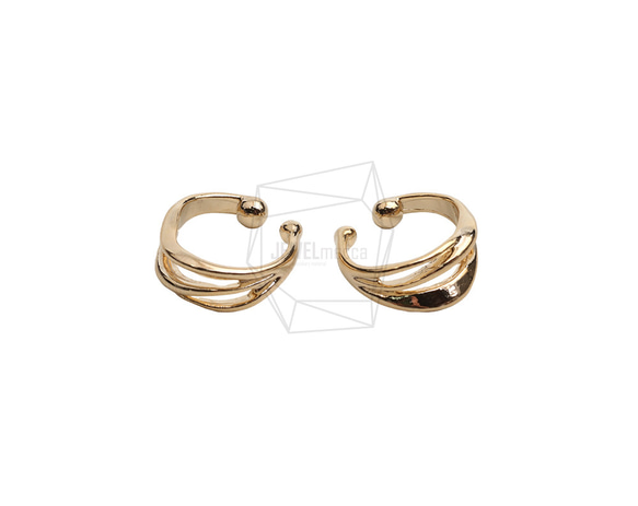 ERG-2512-G【2個入り】ラウンドイヤーカフ/Round Earcuffs Earrings 1枚目の画像