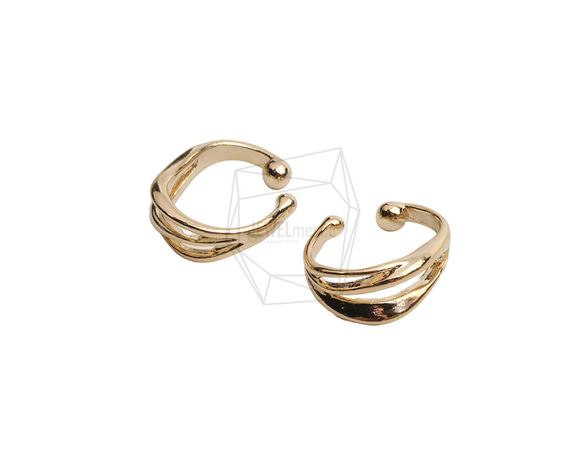 ERG-2512-G【2個入り】ラウンドイヤーカフ/Round Earcuffs Earrings 2枚目の画像