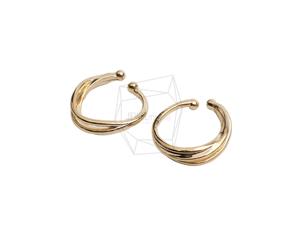 ERG-2515-G【2個入り】ラウンドイヤーカフ/Round Earcuffs Earrings 2枚目の画像