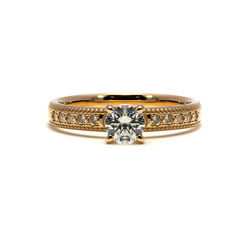 婚約指輪 エンゲージリング セットリング ダイヤモンド モアサナイト モアッサナイト 上品 プロポーズ シリーズ011 9枚目の画像