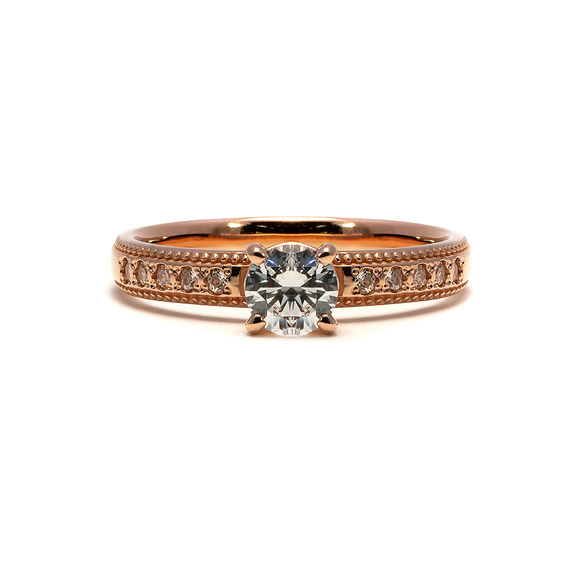 婚約指輪 エンゲージリング セットリング ダイヤモンド モアサナイト モアッサナイト 上品 プロポーズ シリーズ011 10枚目の画像
