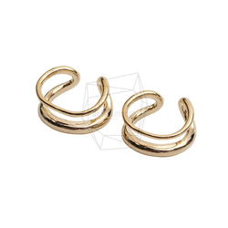 ERG-2517-G【2個入り】ラウンドイヤーカフ/Round Earcuffs Earrings 2枚目の画像