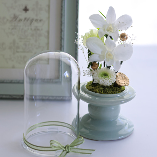 きよらM」 【お供え花・仏花】 白を基調にしたかわいい菊が特徴