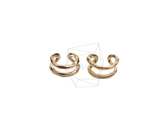 ERG-2519-G【2個入り】ラウンドイヤーカフ/Round Earcuffs Earrings 1枚目の画像