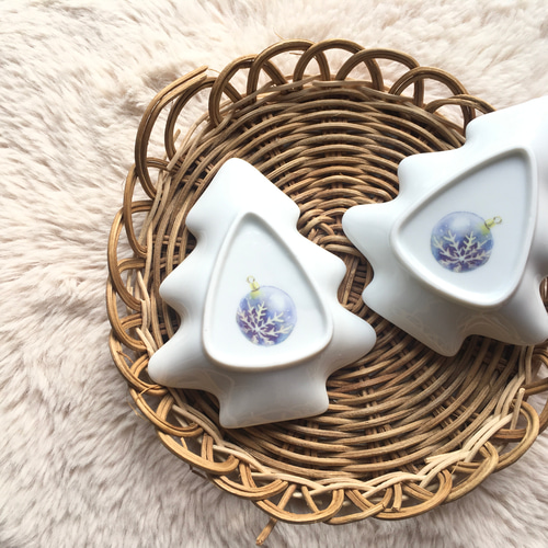 限定☆ くま クリスマスツリープレート 皿 2枚セット 食器・家具 wind