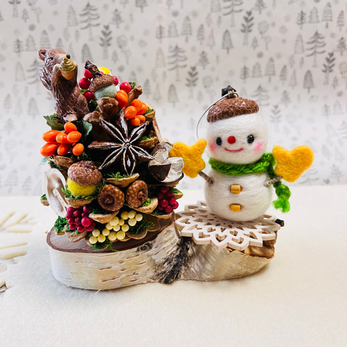 クリスマス☆ハリネズミ&雪だるま クリスマス☆ハリネズミ&雪だるま