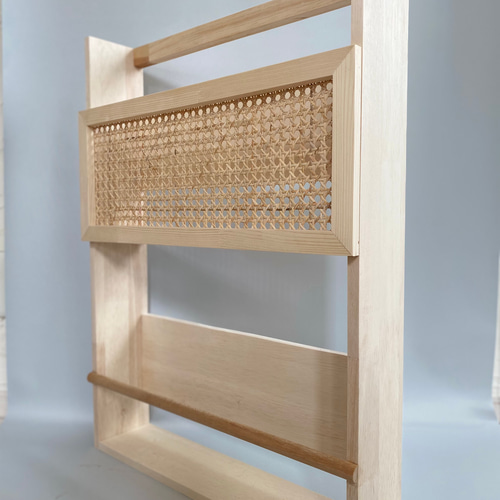 rattan magazine rack / ラタンマガジンラック 本棚・絵本棚