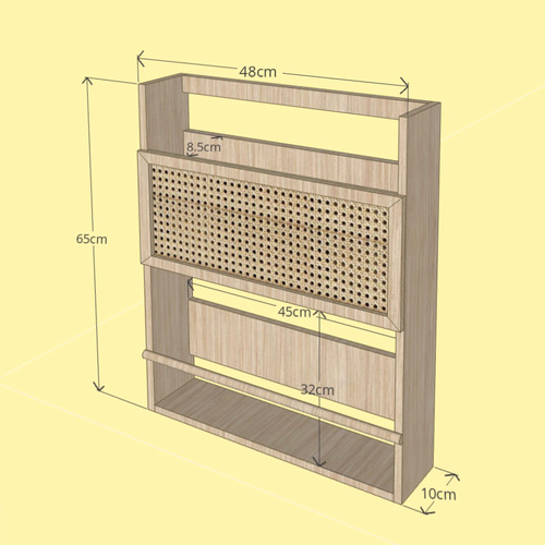 rattan magazine rack / ラタンマガジンラック 本棚・絵本棚・マガジン
