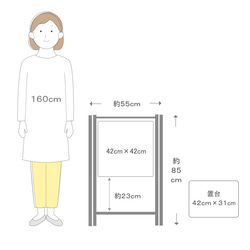 木のオリジナル看板42cm×42cm＊台付き 6枚目の画像