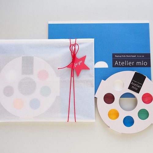 フィンガーペイントのお絵かき帳とゆび絵の具セット アトリエ ミオ