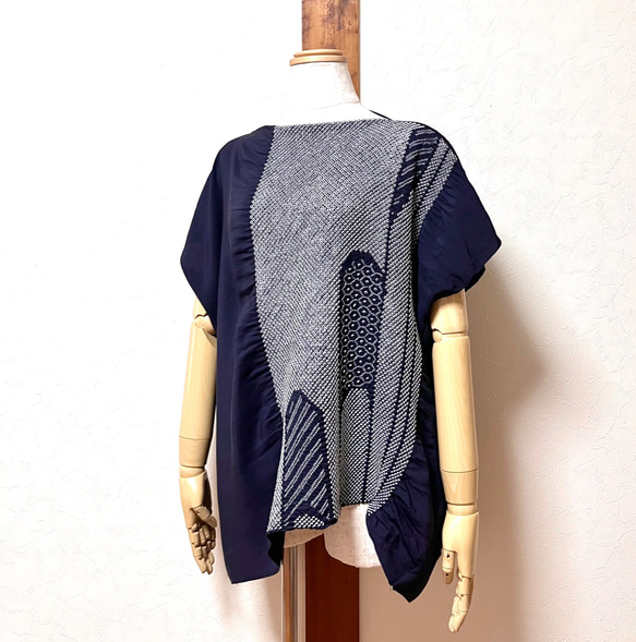 兵児帯チュニック フリーサイズ 着物リメイク