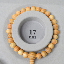 腕輪　ウッド　木玉　ブレスレット　ギフト　贈り物　念珠　数珠　木製　7mm　桧　UDA36 4枚目の画像