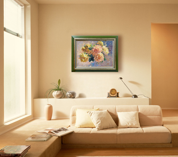 【薫るマイホーム】油絵　ジークレー・オリジナル版画　P3サイズ〜 9枚目の画像