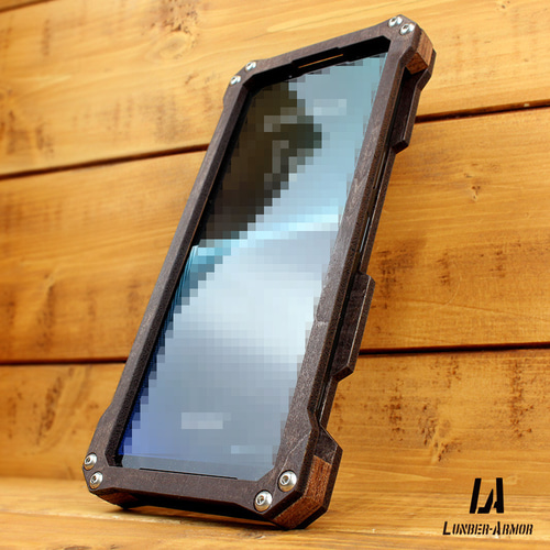 Xperia 1 V ケース 木製 耐衝撃 ウッド wood case 木 本革 LUNBER