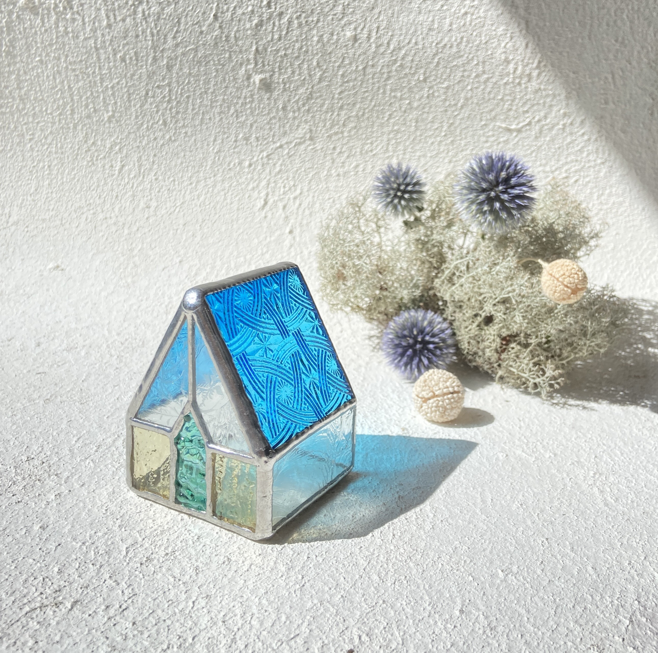 『ケルトブルーの屋根のハウス』　ハウス　LED専用キャンドルホルダー