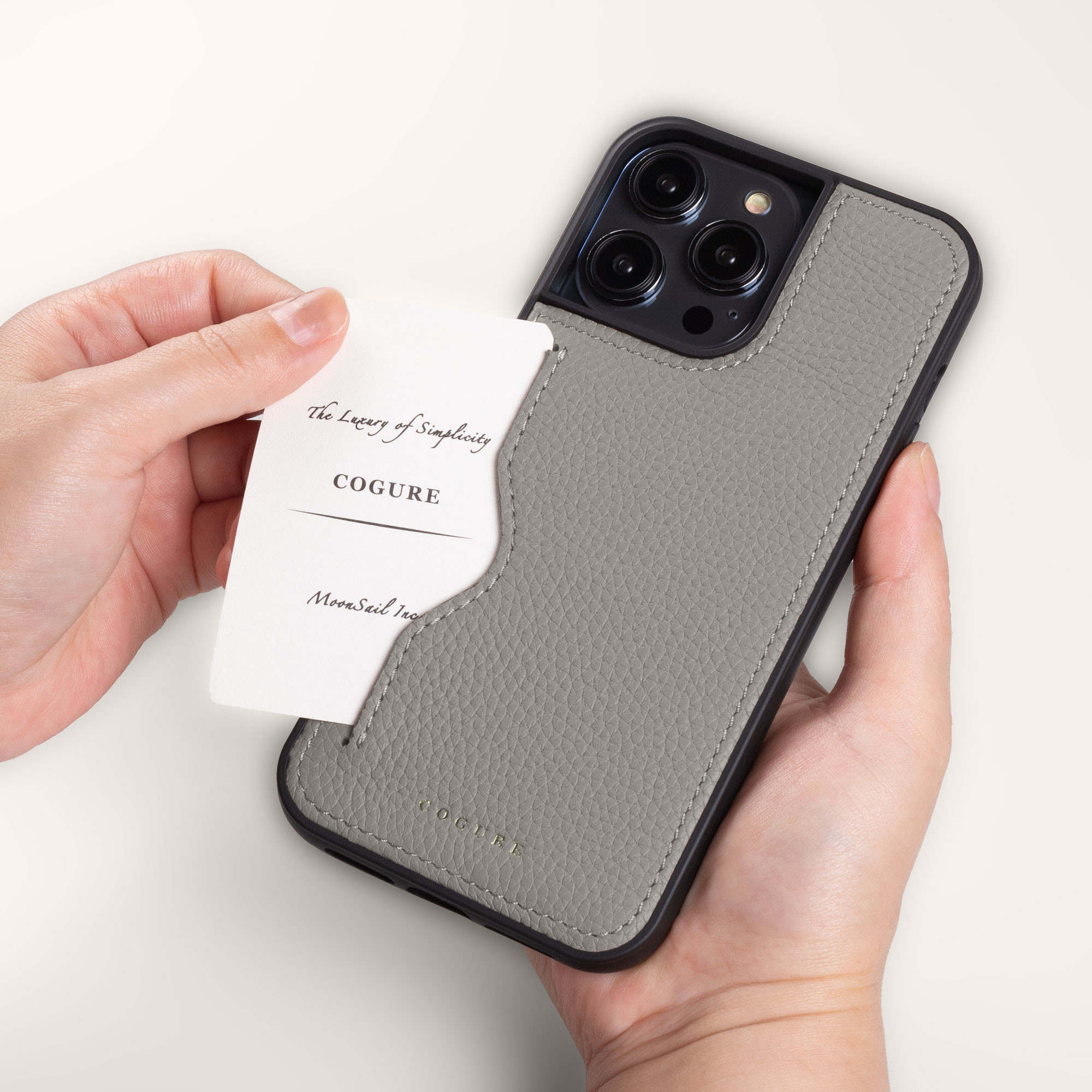 iPhone15Pro 本革バックカバーケース 13色が選べる＜COPC1＞