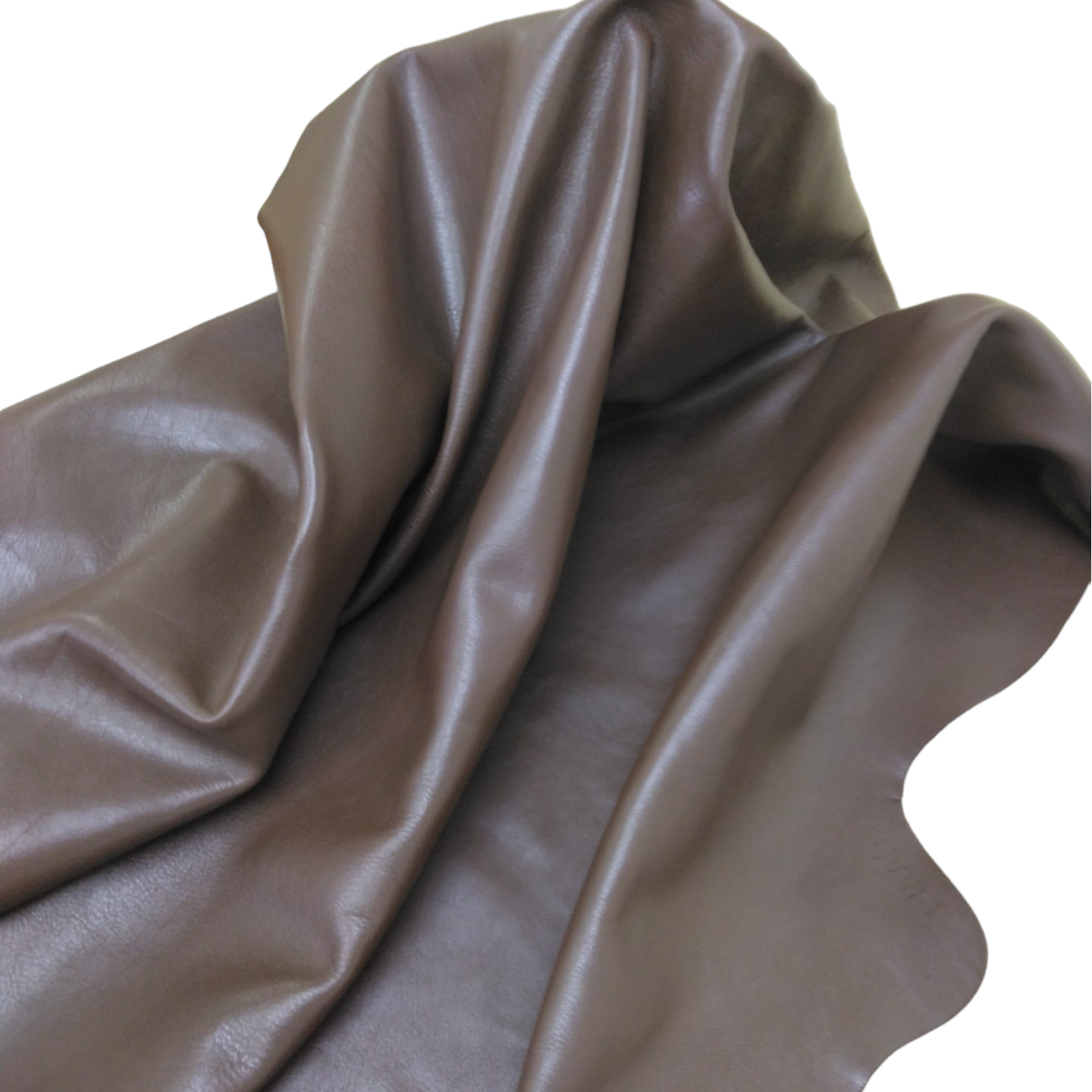 Mカーフ　自然シボの革　#6チョコ