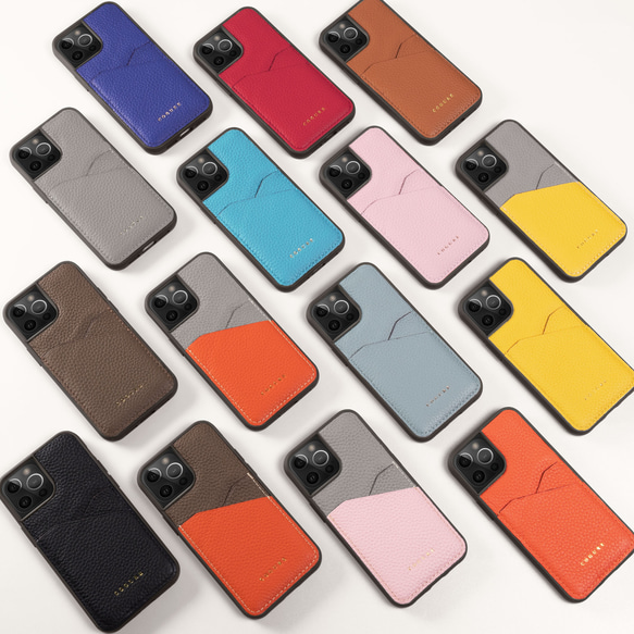 iPhone15Plus 本革バックカバーケース 15色が選べる＜COPC2＞ 17枚目の画像