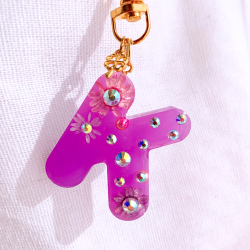 K】イニシャルキーホルダー アルファベットキーホルダー ♡ K その他