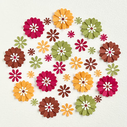 クラフトパンチのお花〜アルバム 寄せ書き 色紙 その他素材