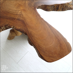 一枚板 無垢材 プリミティブサイドテーブルWS03 カフェテーブル コーヒーテーブル 花台 飾り棚 ナチュラル 三大銘木 6枚目の画像