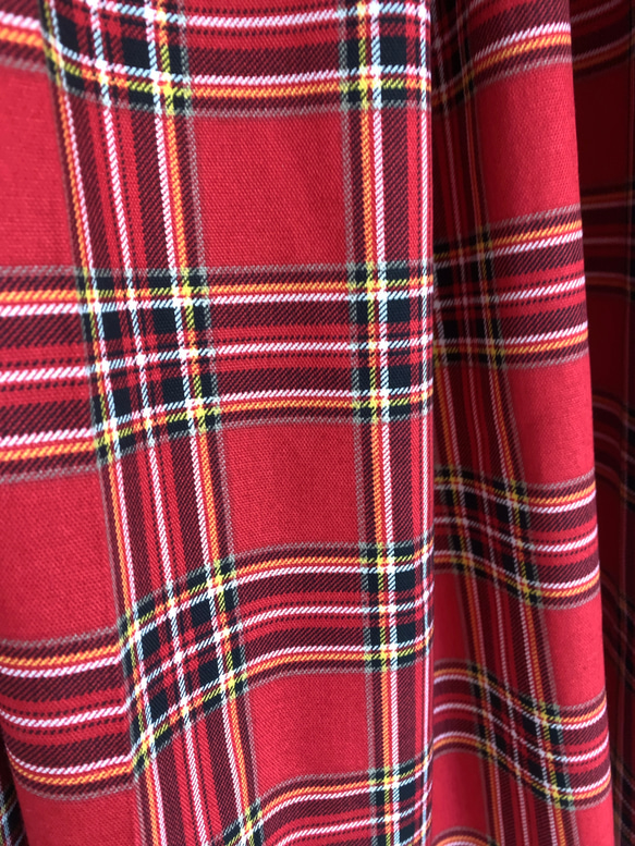 ＊tartan check♪マキシティアードスカート(red)＊ 4枚目の画像