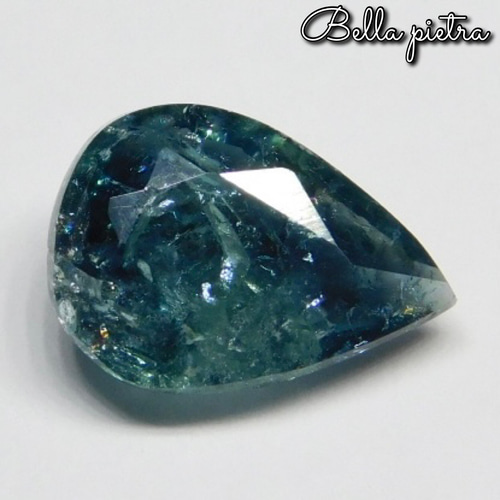 1.6ct☆非加熱☆天然ブルーグリーントルマリン 虹入り アフリカ