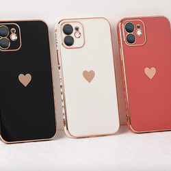 iphone15 iphone15pro 15plus iphone14pro*スマホケース　ハート iPhoneケース 3枚目の画像