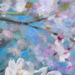【青空の下で】油絵　ジークレー・オリジナル版画　F3サイズ〜 4枚目の画像