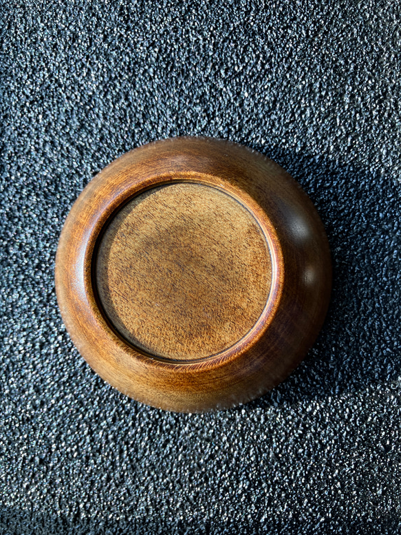 うるし塗りの豆皿　国産楓材使用  螺鈿 艶紅 10枚目の画像